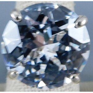 7/800 Women's Sterling Silver Blue CZ Ring Size 7
